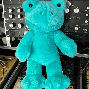 Build a Bear Toadally Teal Frog ribbitz plush